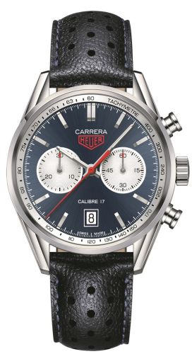 TAG Heuer Carrera Calibre 17 41 Stainless Steel / Blue / Calf